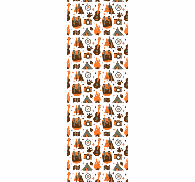 Tapeta do izby hory medveď drevo oheň - Tenstickers