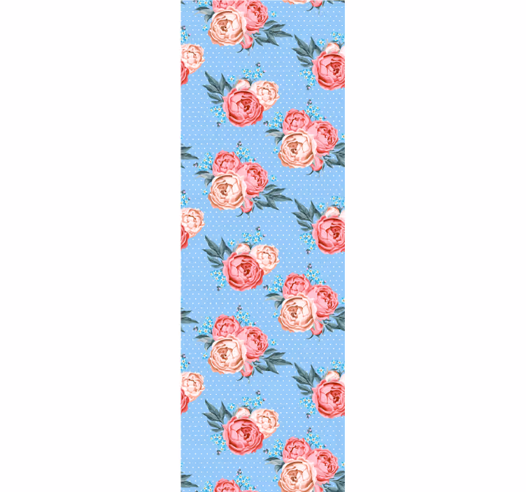 Tapeta do izby v štýle shabby chic s bodkami - Tenstickers