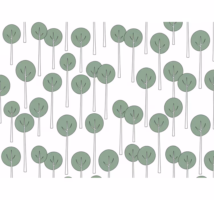 Tapety na stenu kvety minimalistický vzor stromu - Tenstickers