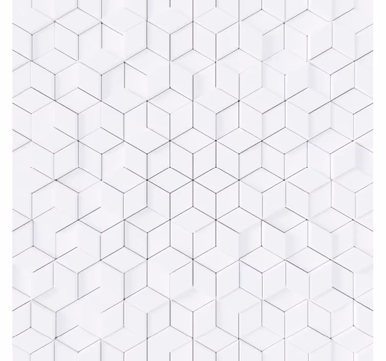 Biele tapety s geometrickým vzorom - Tenstickers
