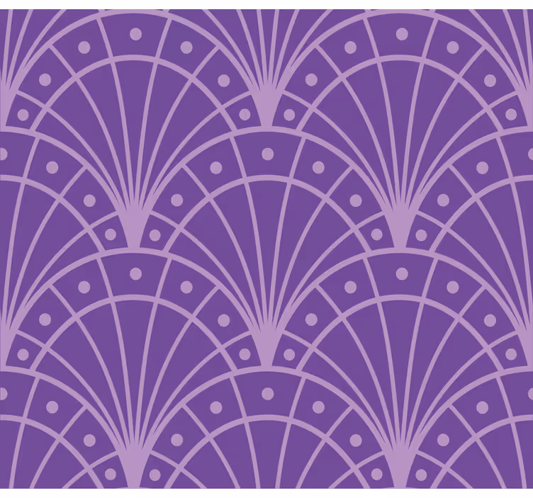 Fialové tapety minimalistický levanduľový art deco - Tenstickers