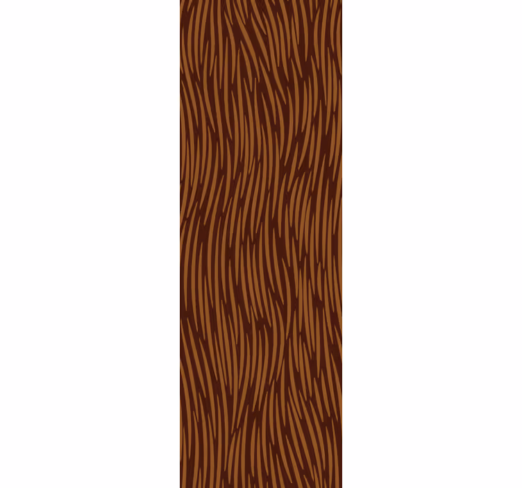 Hnedé tapety s kolážou chlpatých postáv - Tenstickers