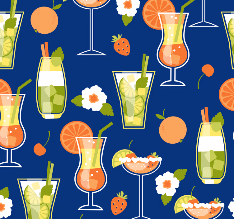 umelecké tapety koktailové motívy - Tenstickers