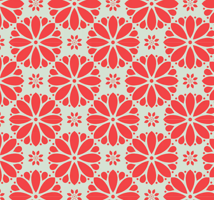 Ozdobné tapety kvetinové geometrické motívy - Tenstickers