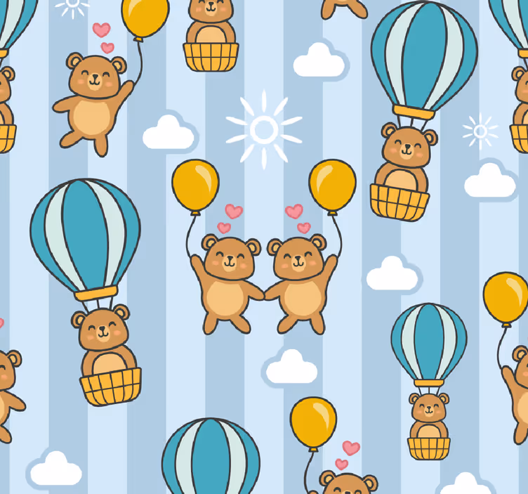 Detské tapety lietajúce zvieratá pre deti - Tenstickers