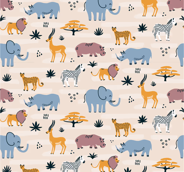 Zvieratá tapety súbor zvierat safari - Tenstickers