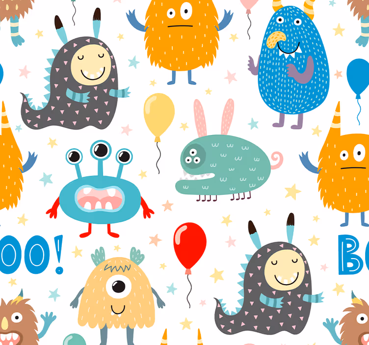 tapeta na stenu zvierata sviatočné príšery - Tenstickers