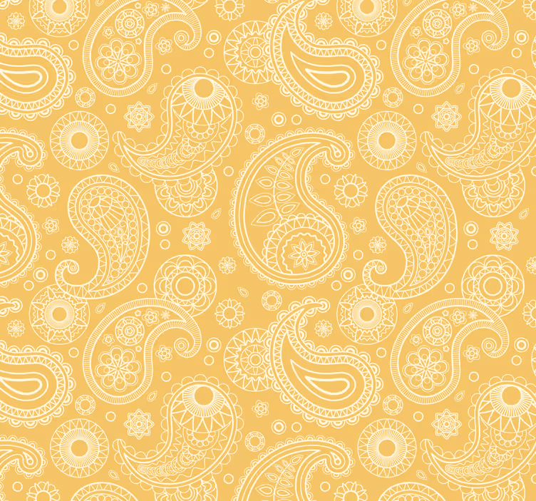 Arabské paisley v štýle okrasných tapiet - Tenstickers