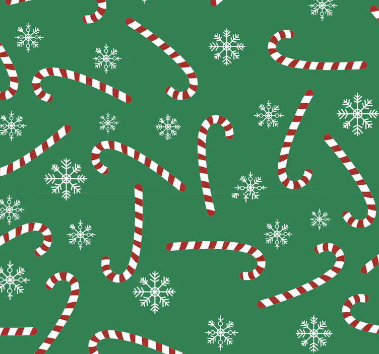 Candy vianočné spálne tapety - Tenstickers