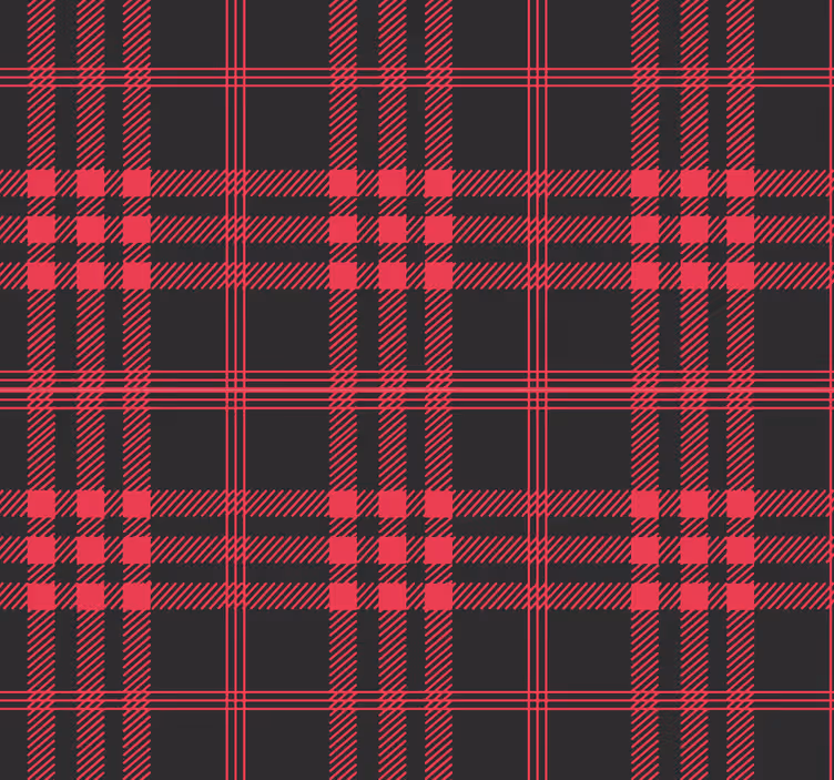 Vianočné tartan vzor pruhované tapety - Tenstickers