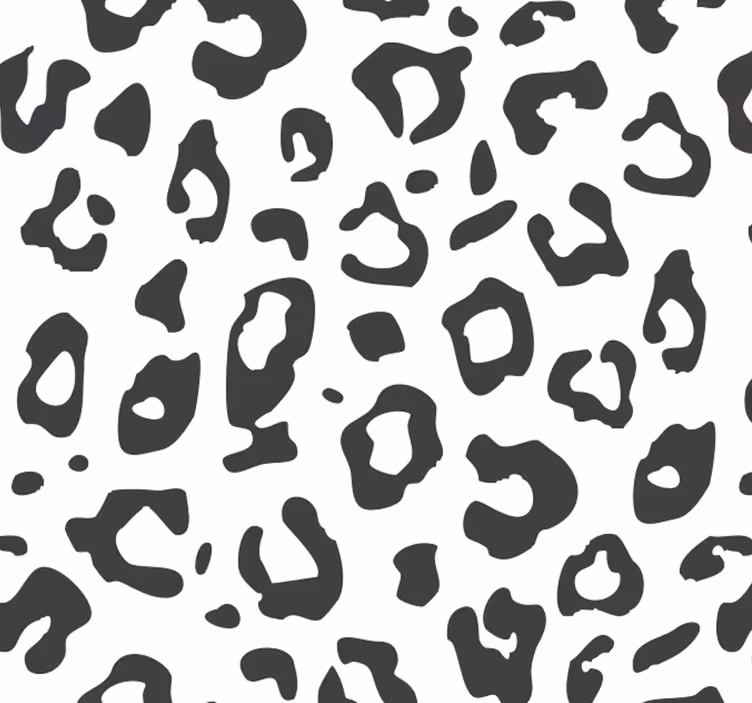 čierna leopardia zvieracia tapeta - Tenstickers