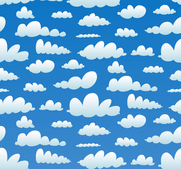 Obloha s mrakmi tapety do obývacej izby - Tenstickers
