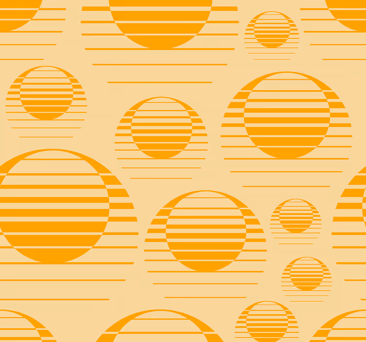 rôzne vintage tapety slnkom prežiarený žltý vzor - Tenstickers