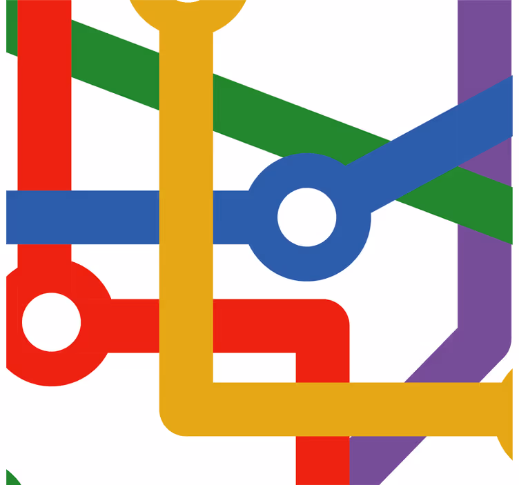 Metro tapety abstraktné tapety - Tenstickers