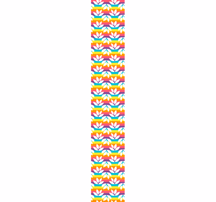 Tapety do spálne s tropickým dlaždicovým motívom - Tenstickers