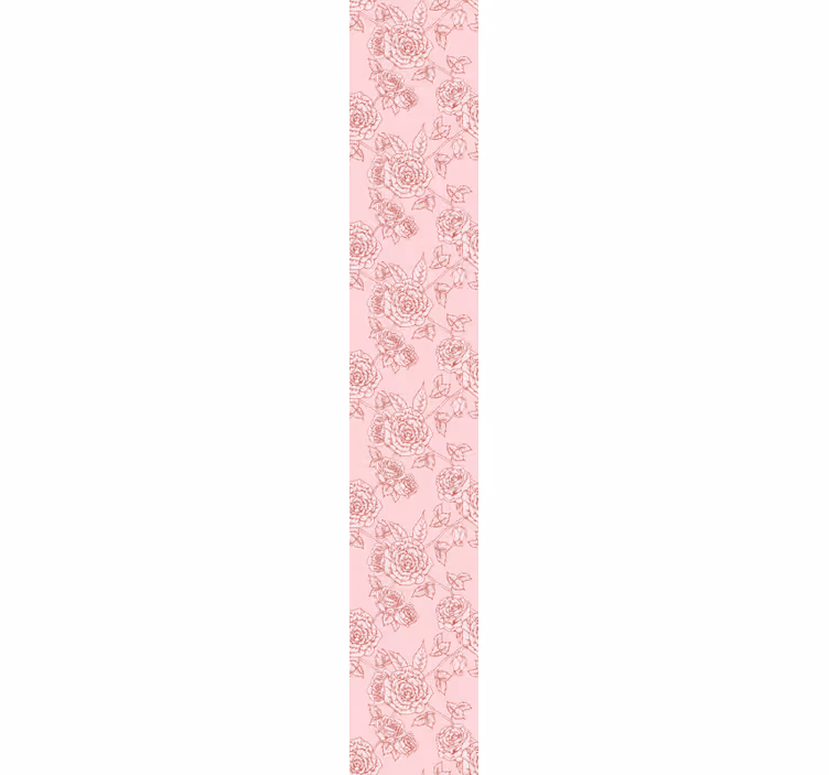 tapety na stenu kvety vzor náčrtu ruže - Tenstickers