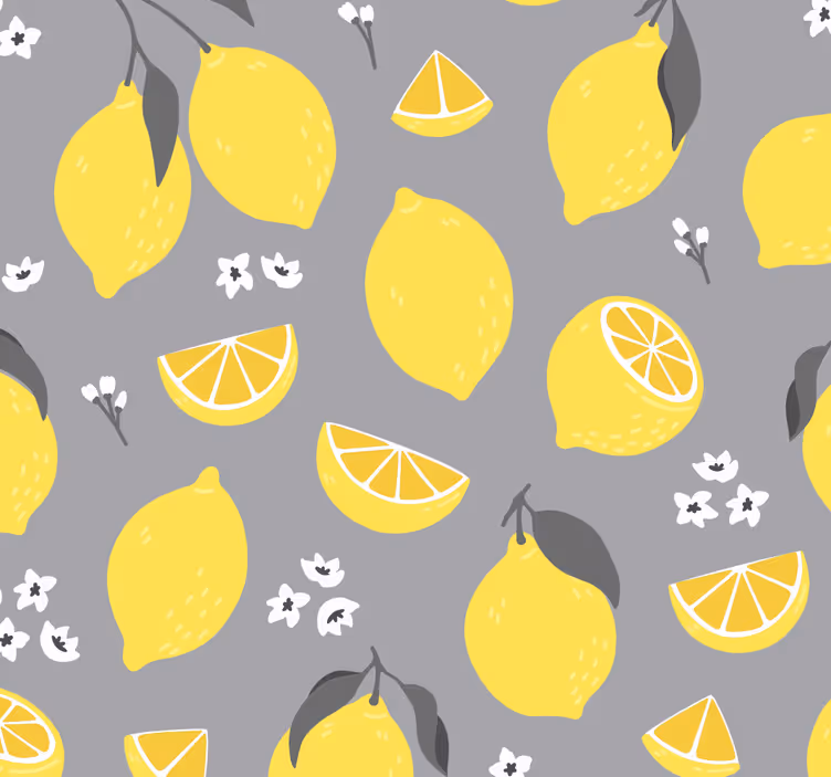 Tapeta z tropického citrónu a citrusov - Tenstickers