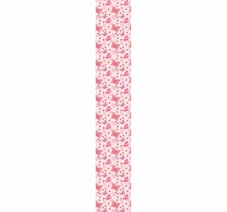 Ružové pozadie motýľovej tapety - Tenstickers