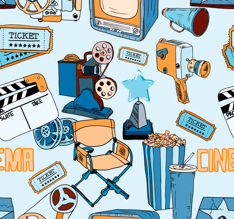 Film noc obývacia izba tapeta - Tenstickers