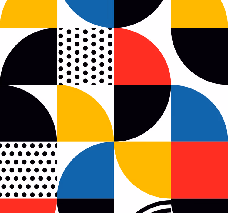 Abstraktné geometrické tvary hranaté tapety - Tenstickers