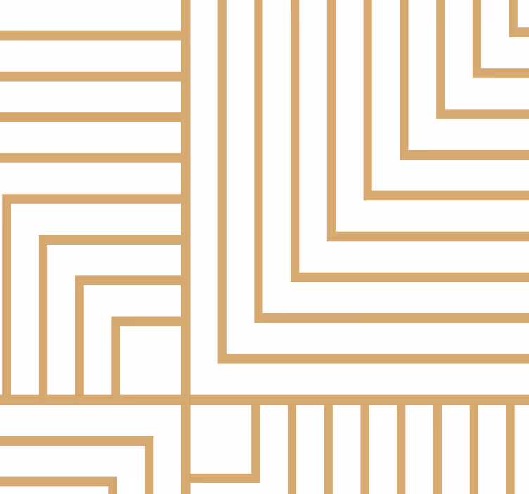 Biela a zlatá geometria abstraktné tapety - Tenstickers