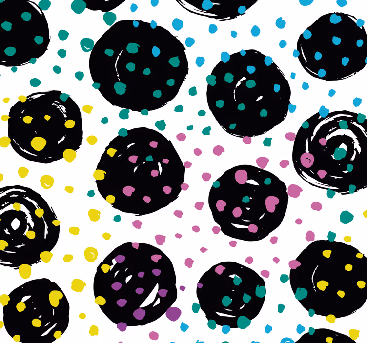 štýlové bodky moderné tapety - Tenstickers