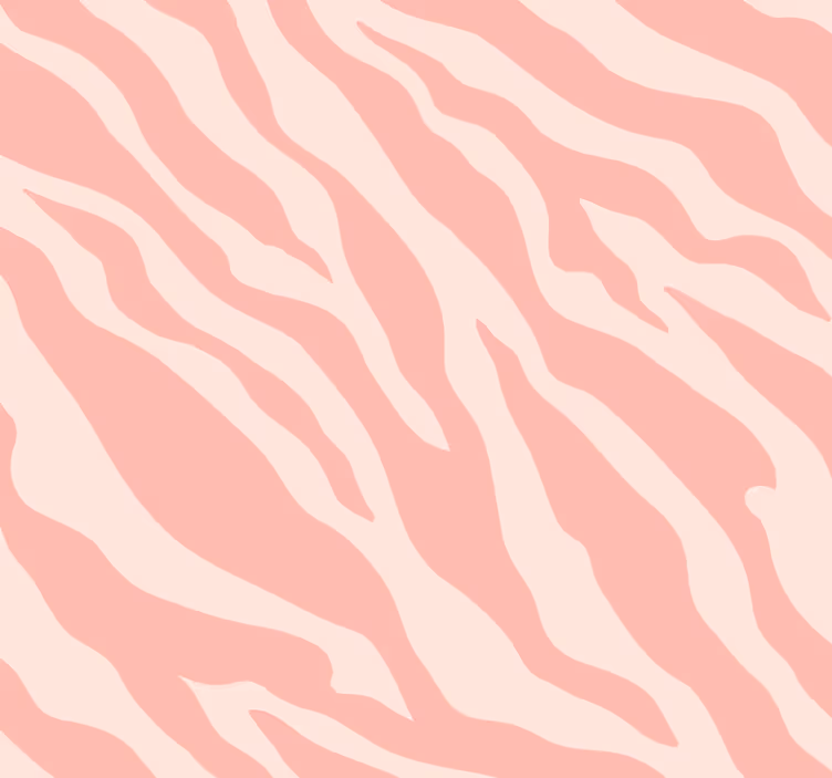 Ružová zebra tlač zvierat tapety - Tenstickers