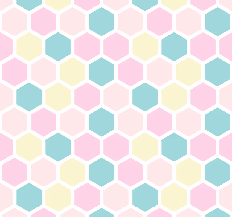 tapety geometrické vzory šesťuholníkový vzor - Tenstickers