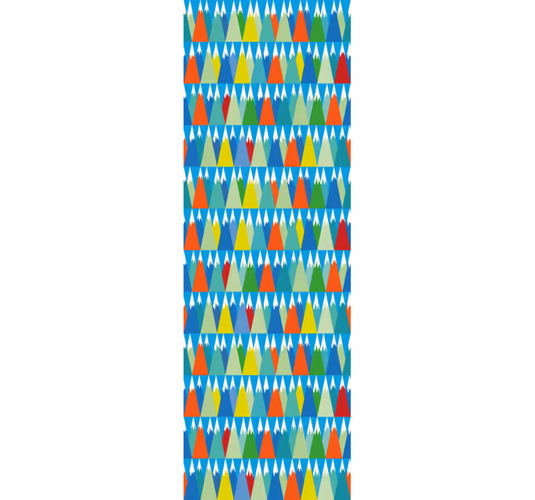 tapety geometrické vzory geometrická horská krajina - Tenstickers