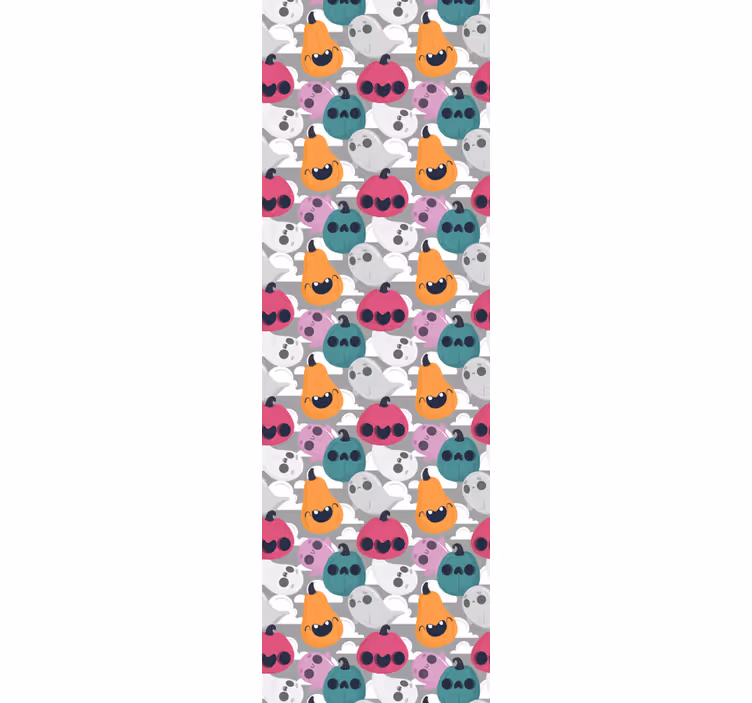 halloweenske tapety hravý tekvicový vzor - Tenstickers
