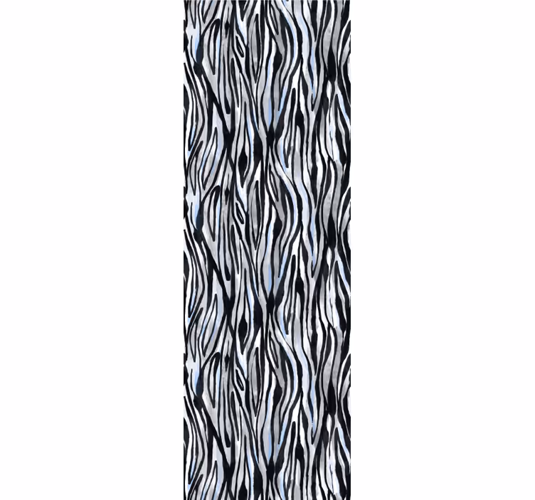 Zebra maľovaný vzor tapety do obývacej izby - Tenstickers