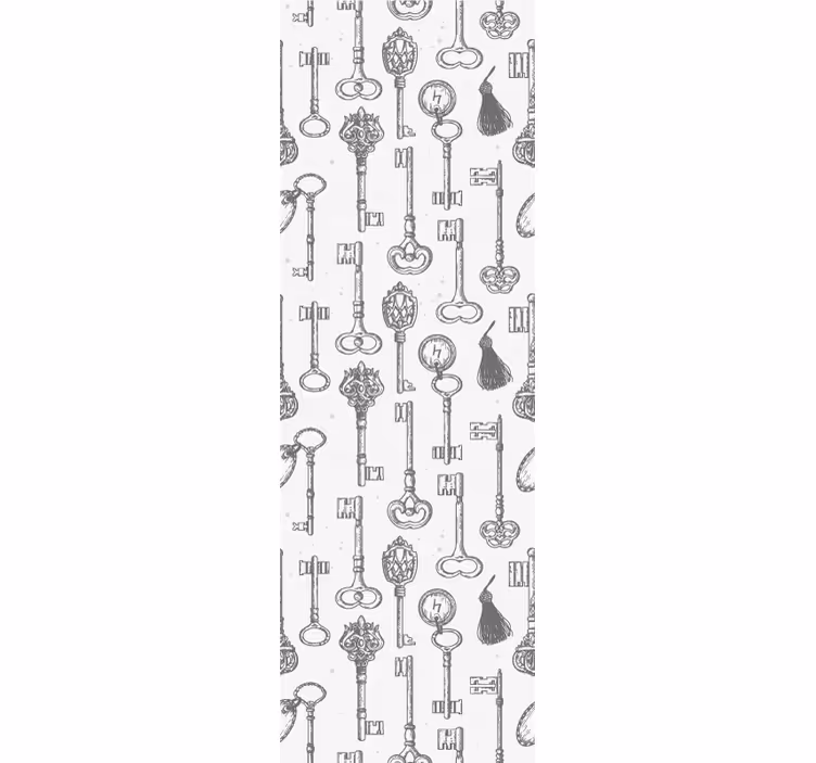 Tapety do spálne s motívmi starožitných kľúčov - Tenstickers