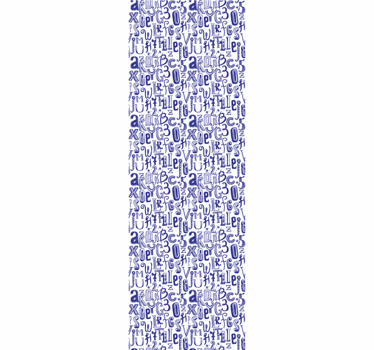 Slová a čísla písmeno tapety - Tenstickers