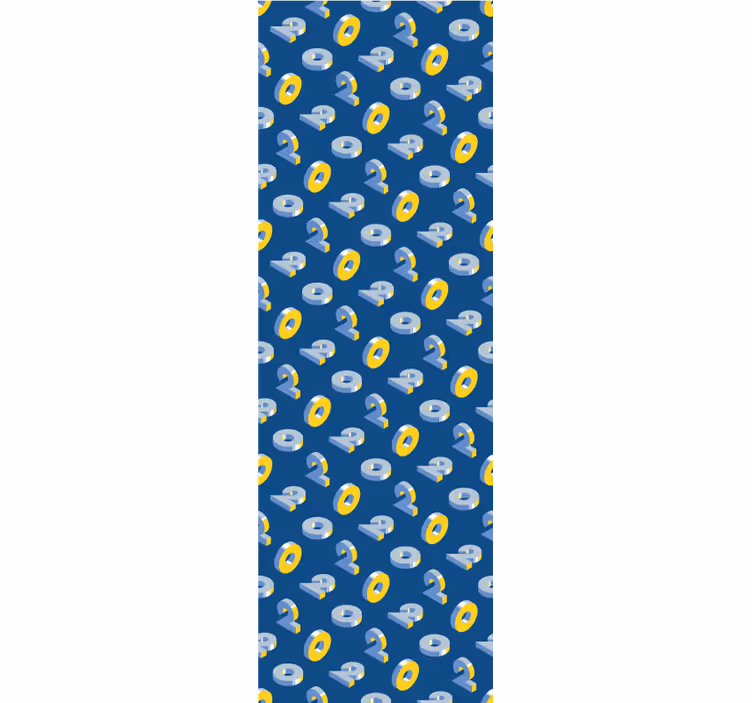 tapeta do detskej izby geometrický vzor očí - Tenstickers