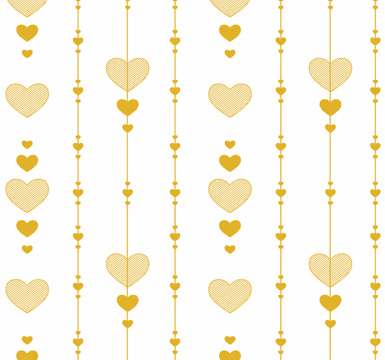 Srdce zo zlata abstraktné tapety - Tenstickers