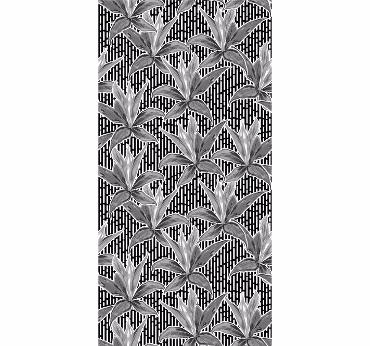 tapeta listy botanický geometrický - Tenstickers