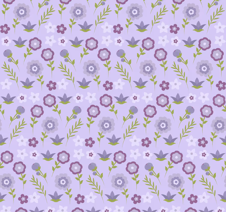 tapety na stenu kvety vzor s kvetinovým motívom - Tenstickers