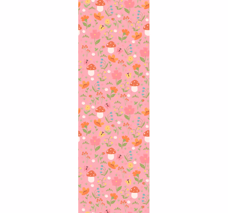 Elegantné ružové kvety vzor tapety - Tenstickers