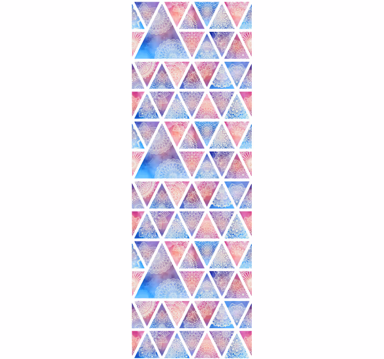 Farebné trojuholníky tapety - Tenstickers