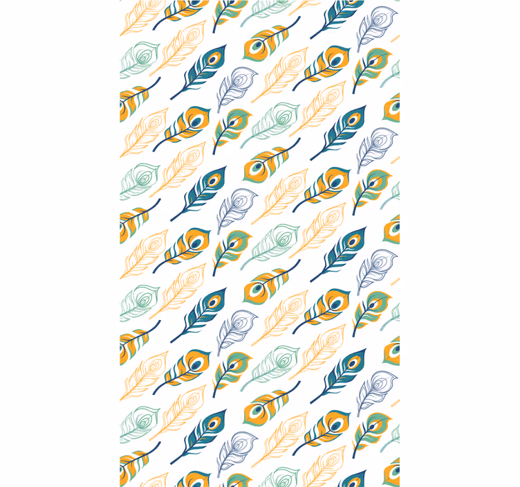 Ozdobné tapety na pávie perie - Tenstickers