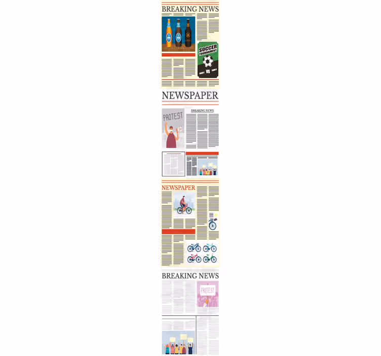 tapety s nápismi novinová koláž - Tenstickers