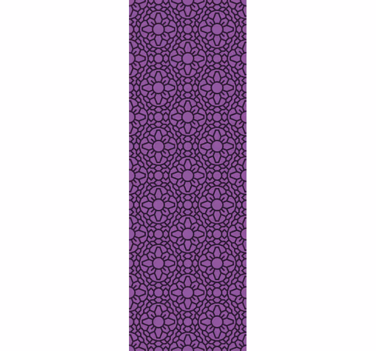 kvetinová tapeta kvetinový geometrický vzor - Tenstickers