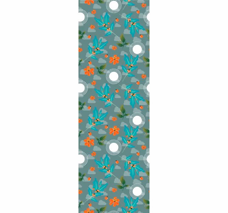 tapety do jedálne kvetinové geometrické - Tenstickers