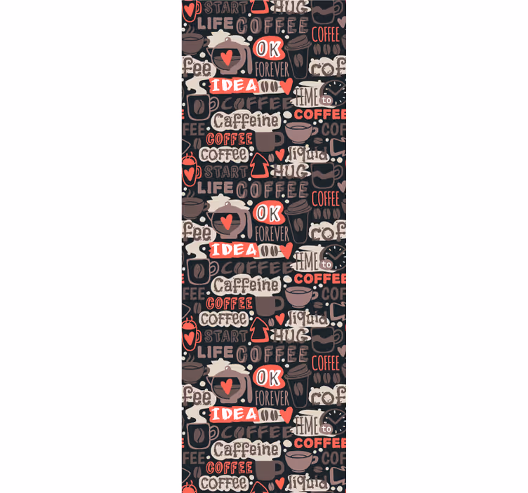 tapety s nápismi kofeínový motív - Tenstickers