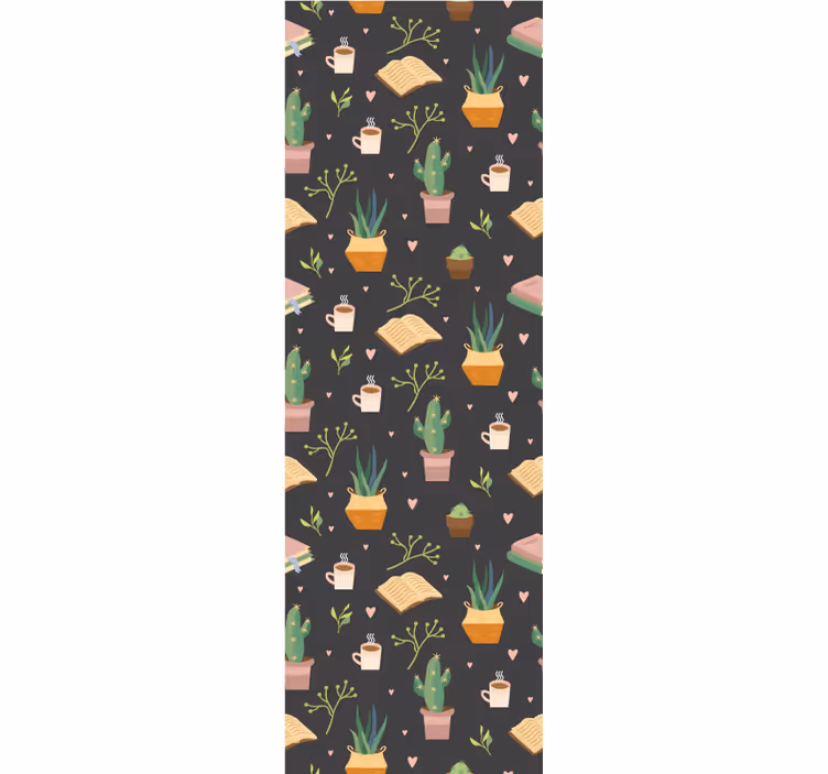 tapety na stenu príroda kaktusový vzor útulnosti - Tenstickers