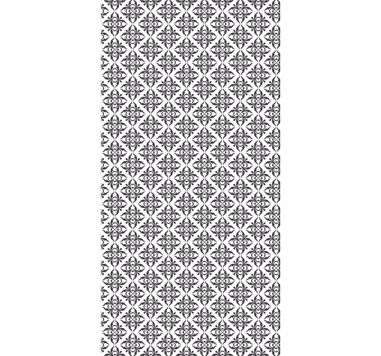 Tapety do kancelárie elegantný čierny kvet - Tenstickers