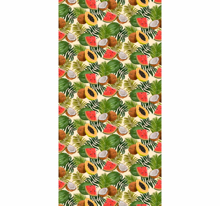 tapety na stenu príroda tropická ovocná fiesta - Tenstickers