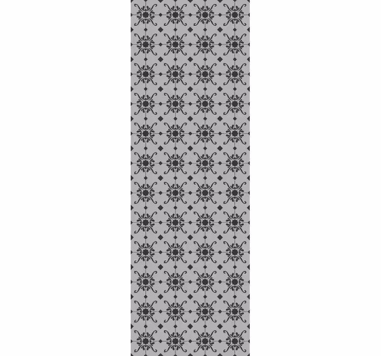 Marocký sivý vzor s textúrou - Tenstickers
