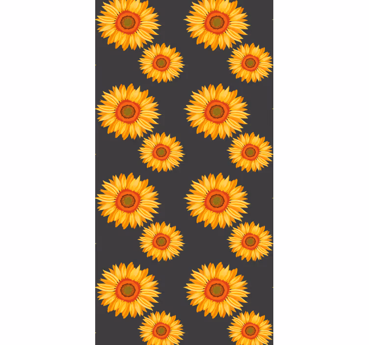 tapety na stenu kvety slnečnicová elegancia - Tenstickers
