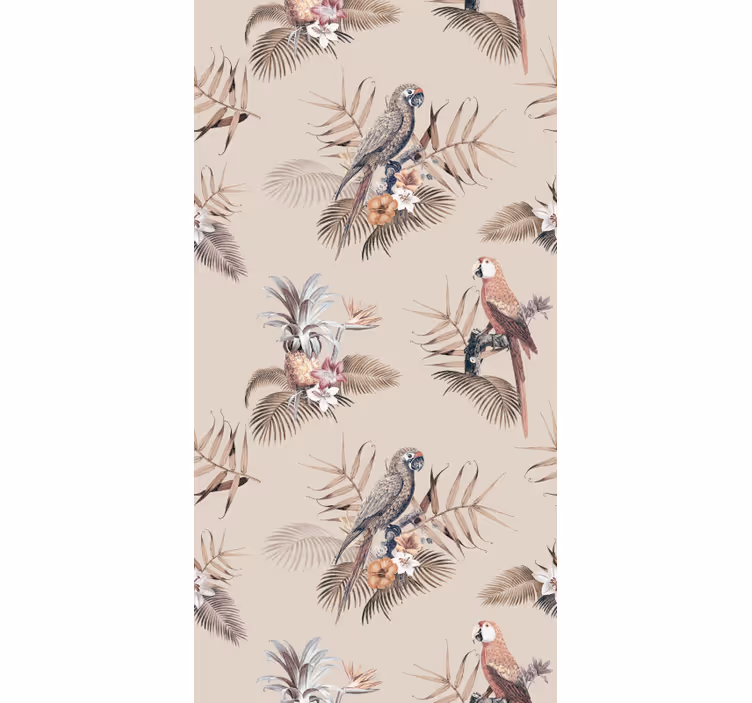 tapeta s papagájme elegancia tropických papagájov - Tenstickers